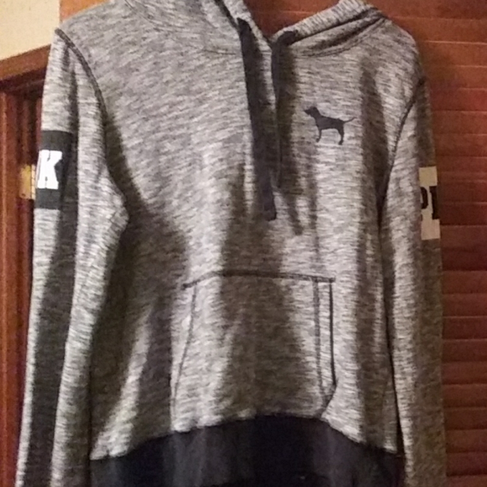 Pink hooded sweatshirt